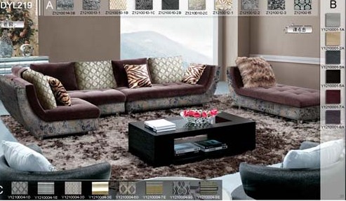 蝶依斕推出布藝自助搭配系統(tǒng)