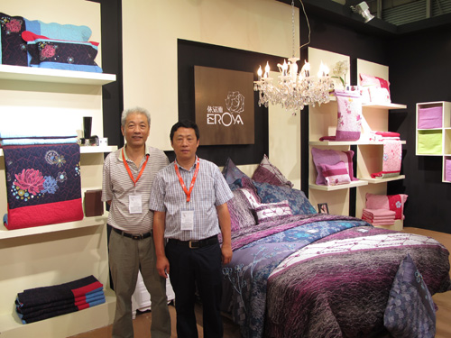 依諾雅品牌家紡展上受青睞