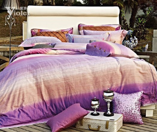 紫羅蘭床品 徜徉在西域暮色里