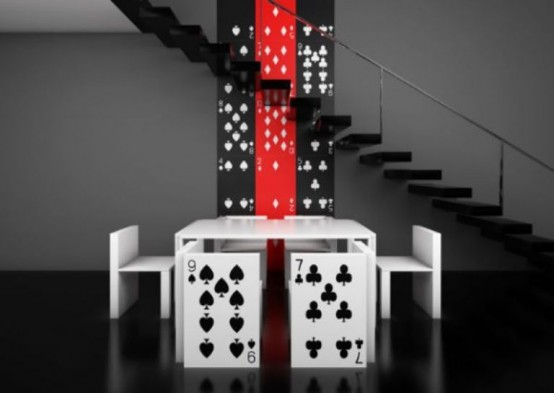 有趣的摩登“撲克”裝飾家具