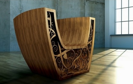 優雅的木質座椅